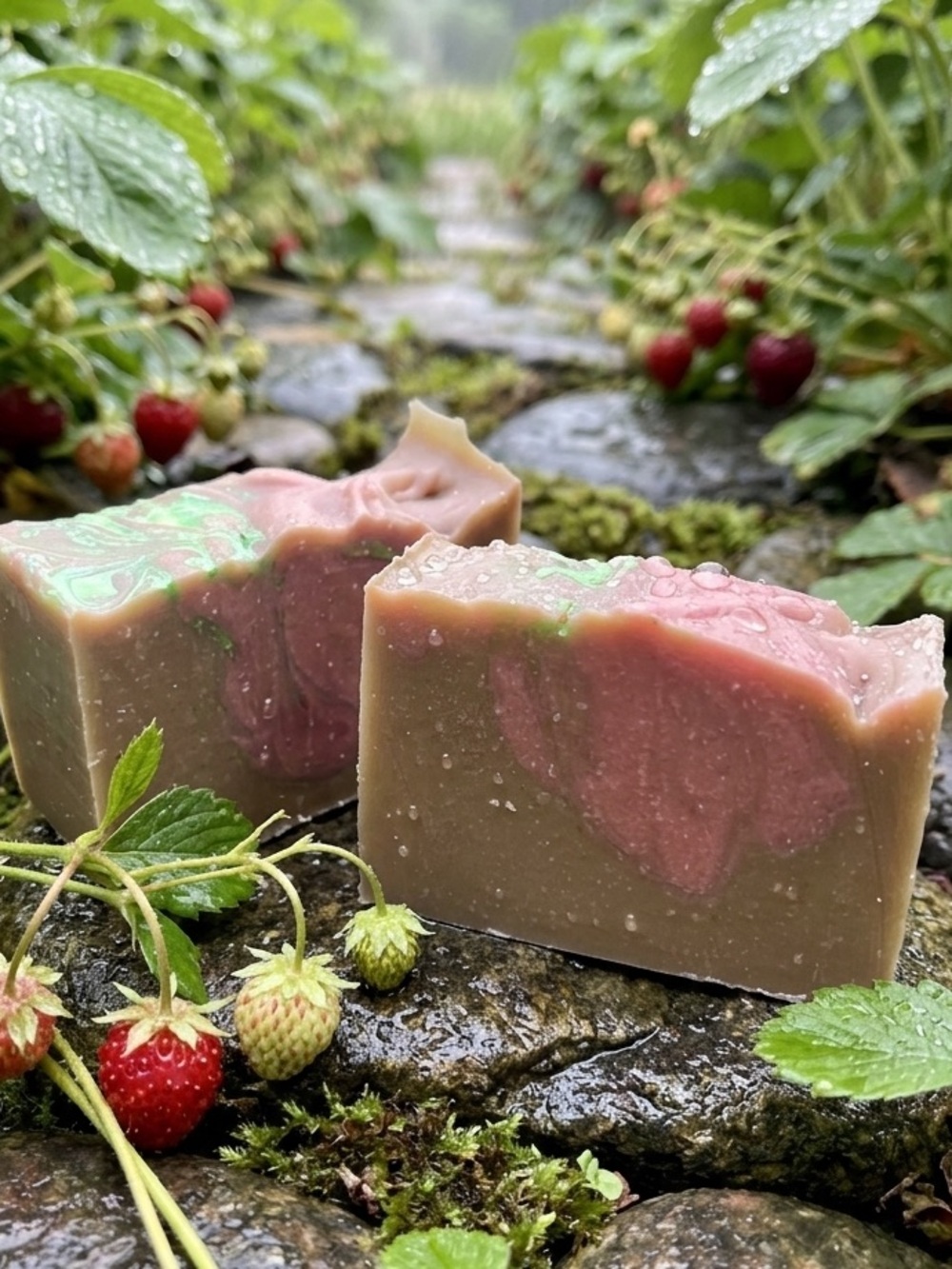 Strawberry Garden Goat Milk Soap